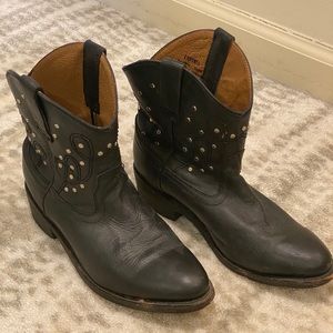 Miz Mooz Distressed Studded Cowboy Boots